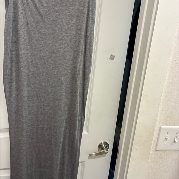 Helmut Lang Dresses & Skirts - Helmut Lang Heather Gray Maxi Skirt — Sleek Jersey Column